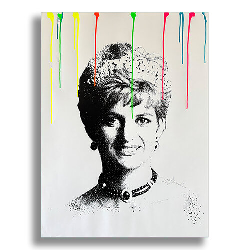 Diana Princess - Original Serigraph on Paper von Dr8 Love, Malerei kaufen auf Singulart