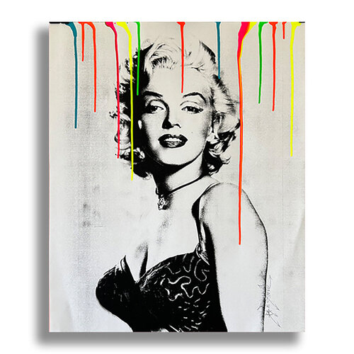 Marilyn Loved - Original Serigraph on Paper von Dr8 Love, Malerei kaufen auf Singulart