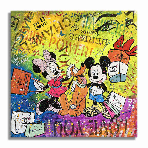 Best Friends - Limited Edition Giclee Print on Canvas van Dr8 Love, Afdruk te koop op Singulart