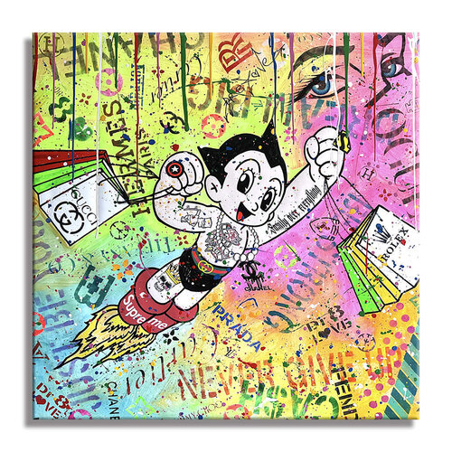 Supreme Astro Boy - Limited Edition Giclee Print on Canvas von Dr8 Love, Druck kaufen auf Singulart