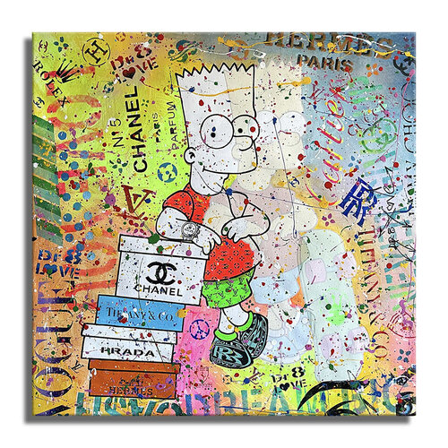 Simpsons Mind - Limited Edition Giclee Paper von Dr8 Love, Druck kaufen auf Singulart