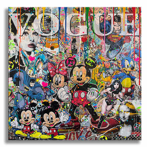 New York Vogue - Limited Edition  Giclee Canvas di Dr8 Love, Stampa in vendita su Singulart