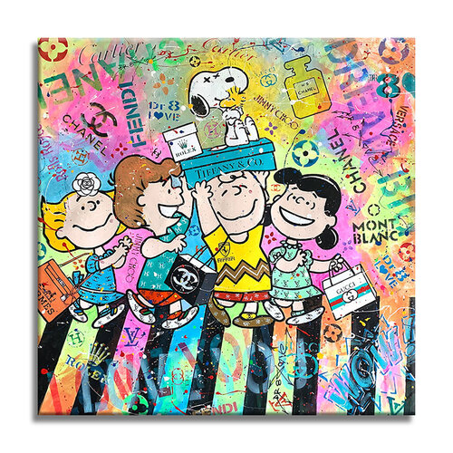 Snoopy Abbey Road - Limited Edition Giclee Paper di Dr8 Love, Stampa in vendita su Singulart
