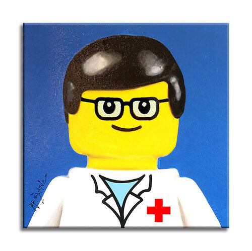 Thank You Medical Workers - Limited Edition  Giclee Canvas van Dr8 Love, Afdruk te koop op Singulart