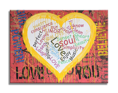 Heart Girl Power - Limited Edition  Giclee Canvas von Dr8 Love, Druck kaufen auf Singulart
