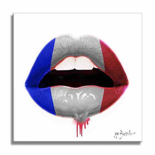 Kiss France - Limited Edition Giclee Paper by Dr8 Love, Print for Sale on Singulart
