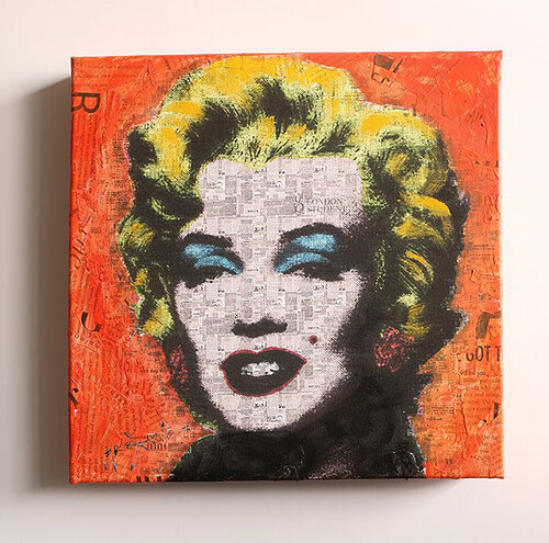 Marilyn Fun – Original Painting on canvas von Dr8 Love, Malerei kaufen auf Singulart