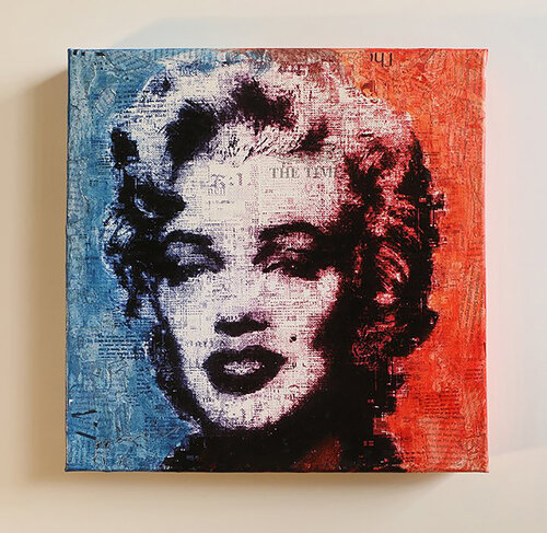 Marilyn Beauty - Limited Edition  Giclee Canvas by Dr8 Love, Print for Sale on Singulart