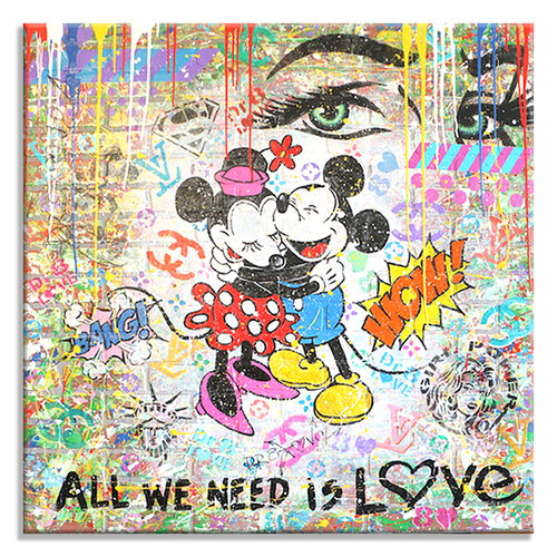 Is Love - Limited Edition Giclee Print on Canvas di Dr8 Love, Stampa in vendita su Singulart