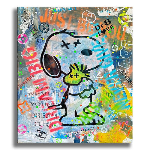 Space Fun Snoopy - Limited Edition Giclee Paper by Dr8 Love, 인쇄 for Sale on Singulart