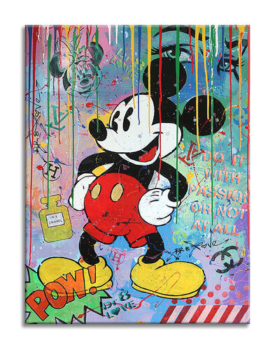 Do it Mickey - Limited Edition  Giclee Canvas by Dr8 Love, 인쇄 for Sale on Singulart