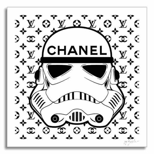 Star Wars Chanel - Limited Edition Giclee Print on Canvas di Dr8 Love, Stampa in vendita su Singulart