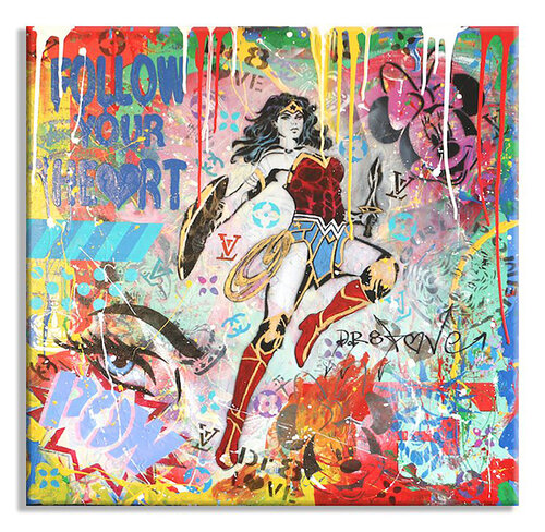 Love Wonder Woman - Limited Edition Giclee Paper van Dr8 Love, Afdruk te koop op Singulart