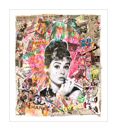 Audrey Fantasy - Limited Edition Giclee Paper by Dr8 Love, 인쇄 for Sale on Singulart
