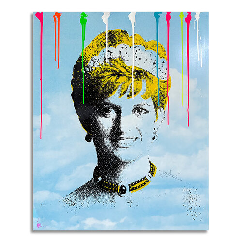 Royal Diana - Limited Edition Giclee Canvas de Dr8 Love, Impresión a la venta en Singulart