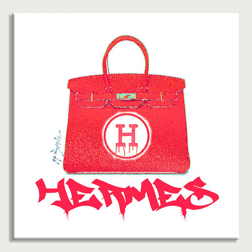 Hermes Handbags Color2 - Limited Edition Giclee Print on Canvas by Dr8 Love, 인쇄 for Sale on Singulart