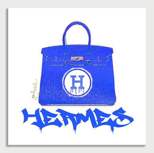 Hermes Handbags Color3 - Limited Edition Giclee Print on Paper di Dr8 Love, Stampa in vendita su Singulart