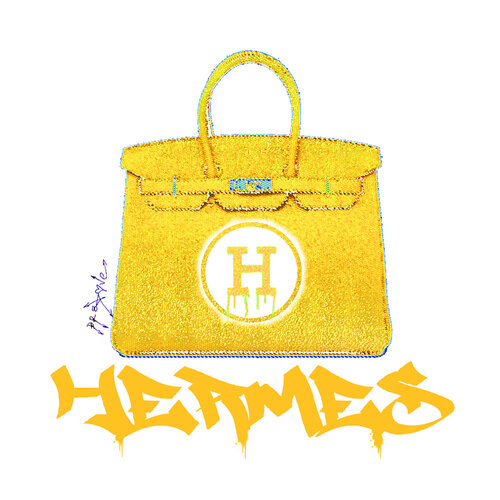 Hermes Handbags Color4 - Limited Edition Giclee Print on Canvas by Dr8 Love, 인쇄 for Sale on Singulart