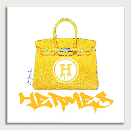 Hermes Handbags Color4 - Limited Edition Giclee Print on Paper di Dr8 Love, Stampa in vendita su Singulart