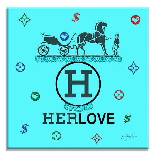 Hermes Love7 - Limited Edition Giclee Print on Canvas by Dr8 Love, Print for Sale on Singulart