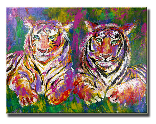 Tigers –Original Painting on canvas von Dr8 Love, Malerei kaufen auf Singulart