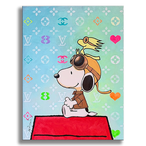 Snoopy Return - Limited Edition Giclee Paper von Dr8 Love, Druck kaufen auf Singulart