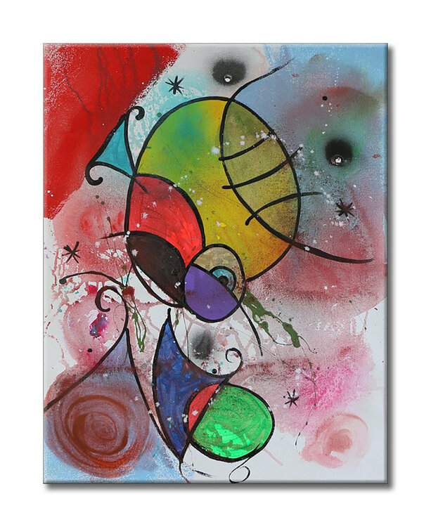 Lux- Original Abstract Painting on Canvas Dr8 Love