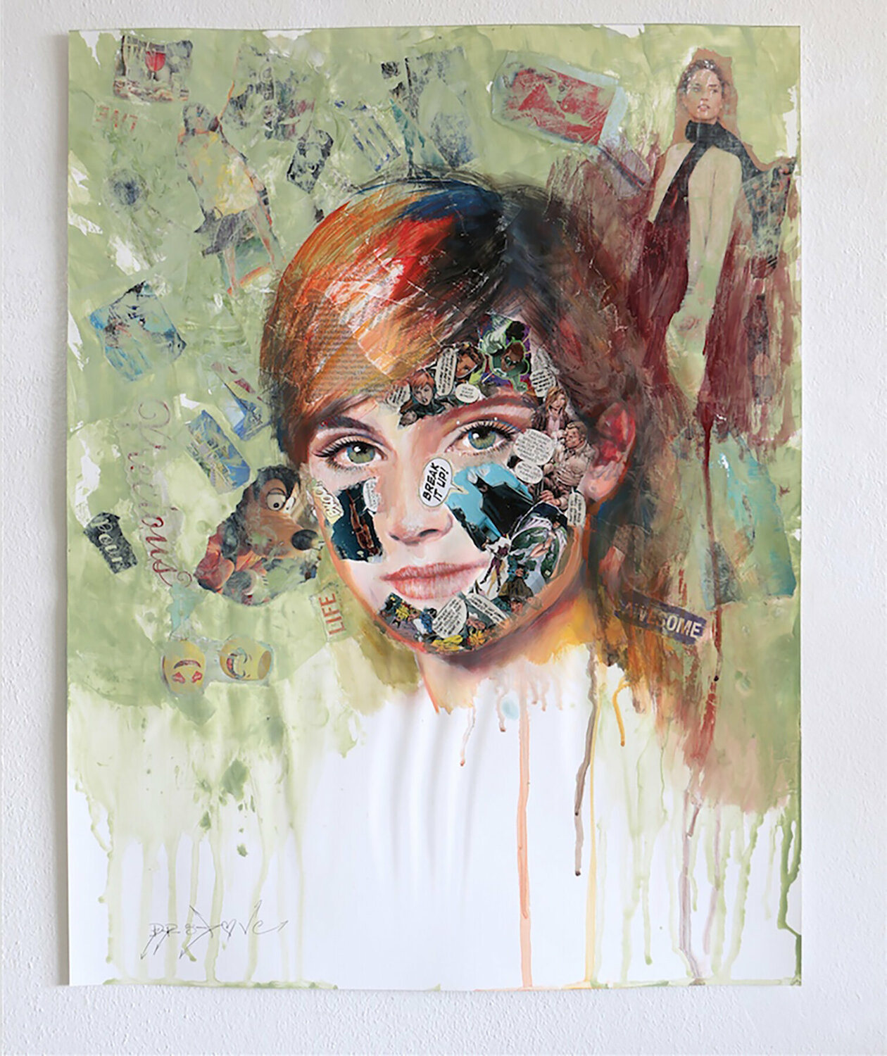 Break it up! - Original Painting on Paper Dr8 Love