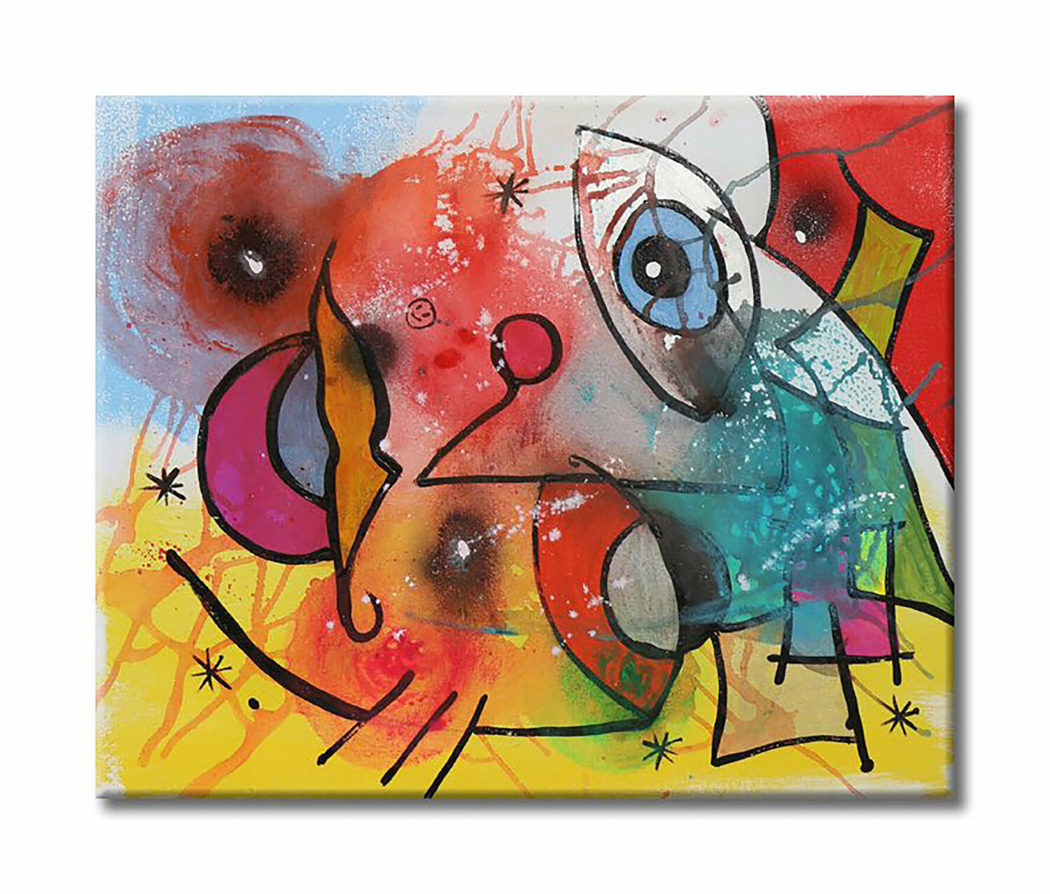 Time - Original Abstract Painting on Canvas Dr8 Love