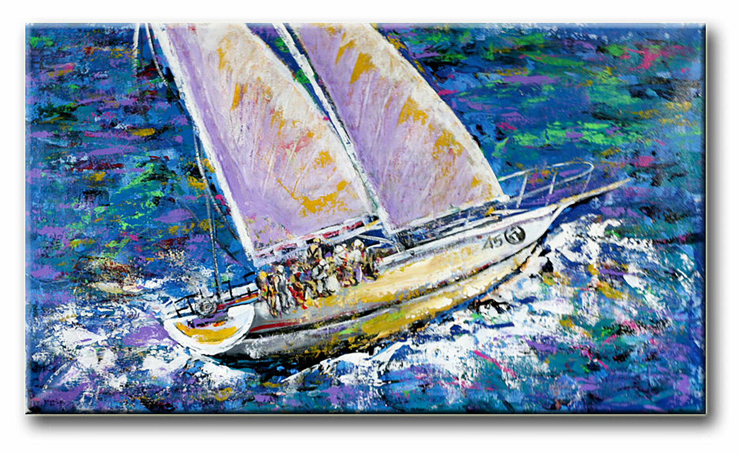 Sailing 45 – Original Painting on canvas Dr8 Love