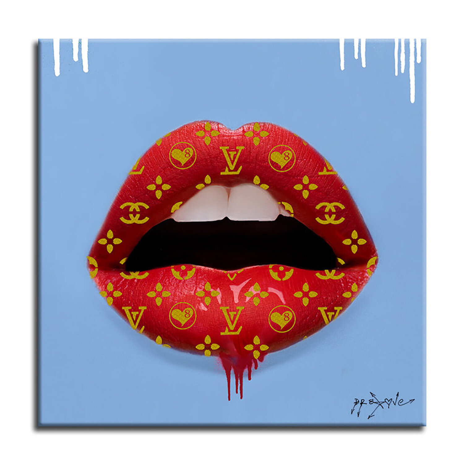One Love - Original Painting on Canvas Dr8 Love