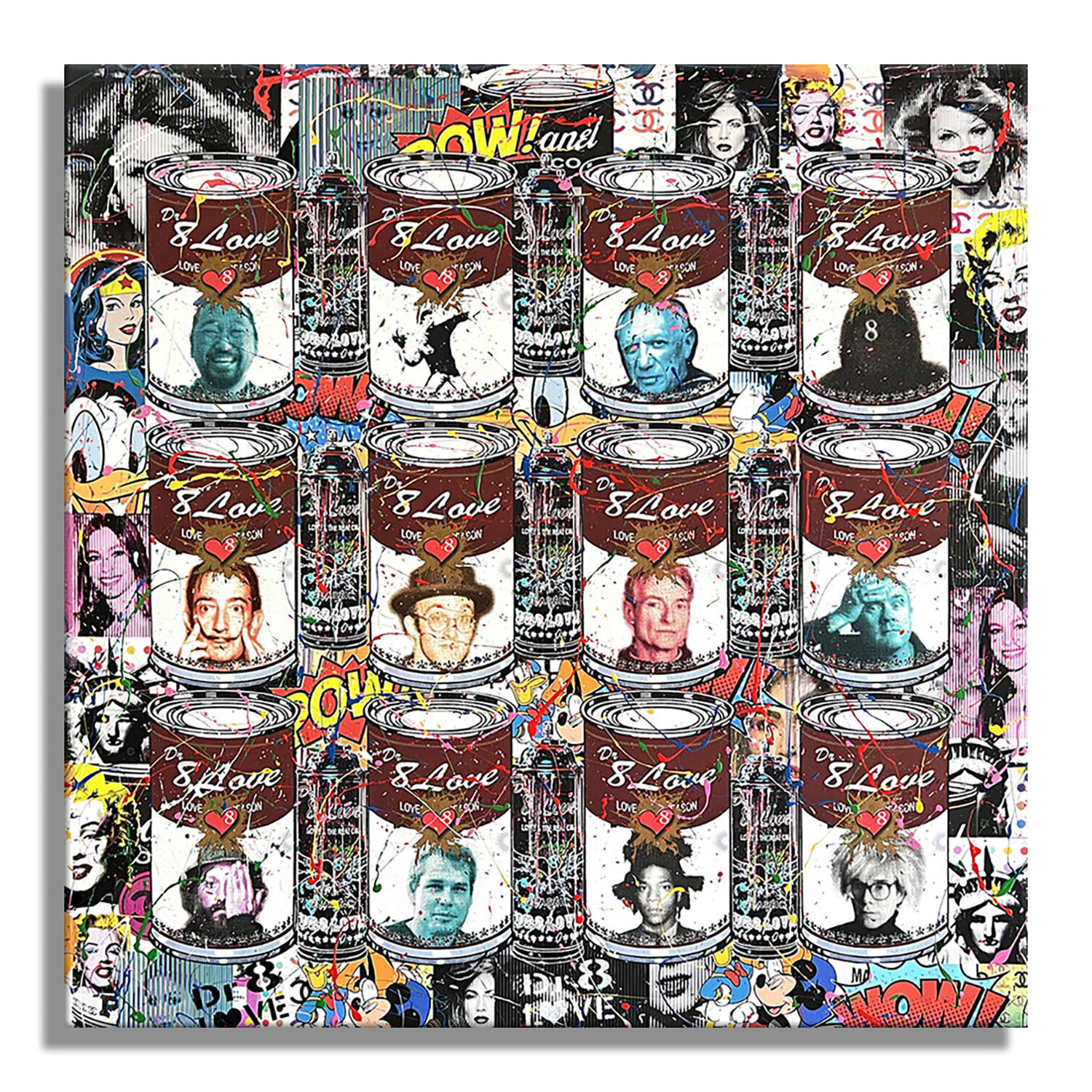 Pop Art  – Original Painting on canvas Dr8 Love