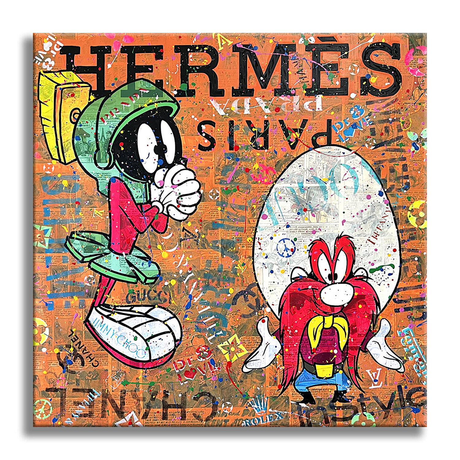 Hermes Yosemite 2– Original Painting on canvas Dr8 Love Dipinto originale in vendita