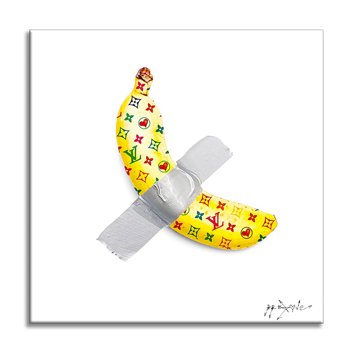 Banana Xmas Gift - Limited Edition  Giclee Canvas Dr8 Love Stampa in vendita