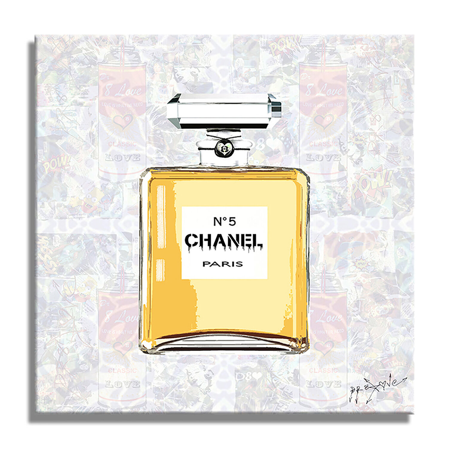 Chanel Classic Love - Limited Edition  Giclee Canvas Dr8 Love