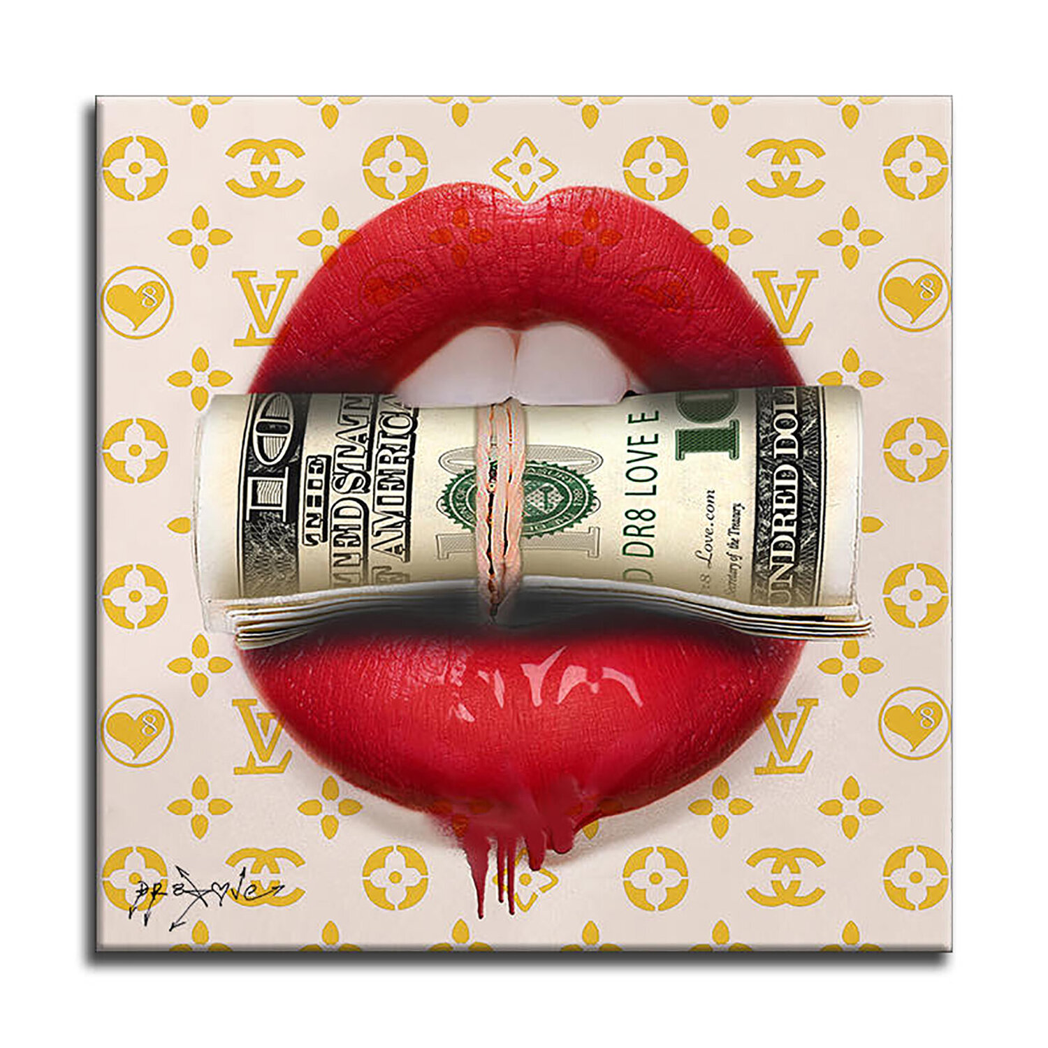 Suit Kiss - Limited Edition  Giclee Canvas Dr8 Love