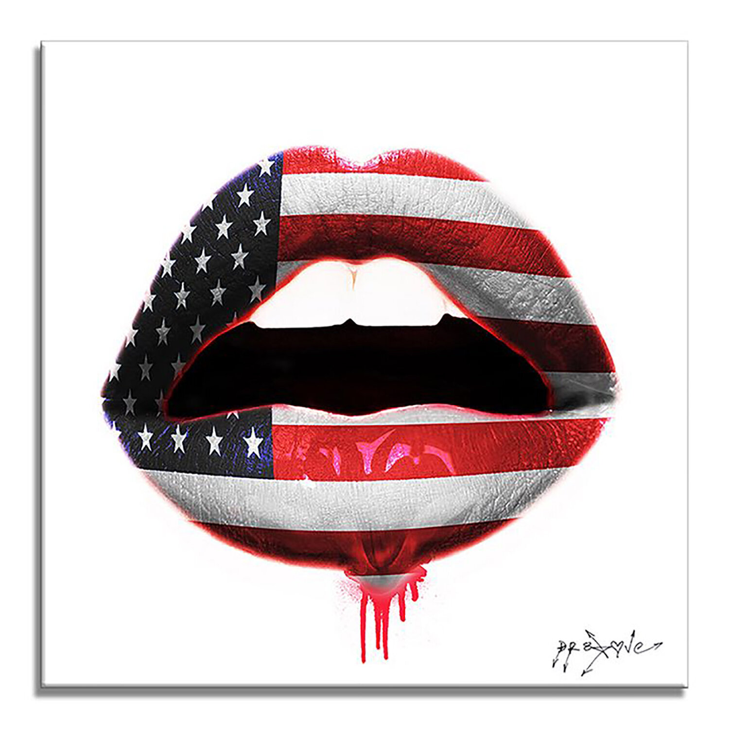 Kiss USA - Limited Edition  Giclee Canvas Dr8 Love Druck zu verkaufen