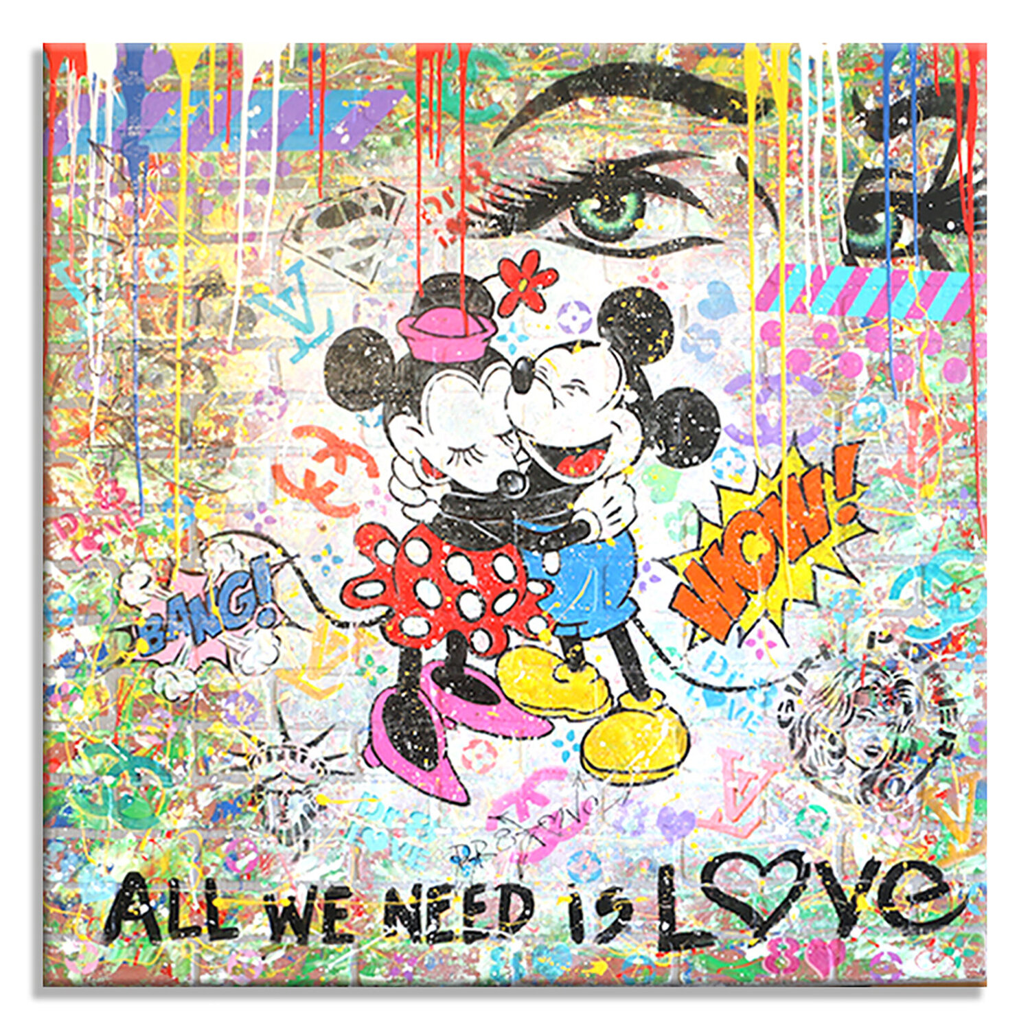 Is Love - Limited Edition Giclee Print on Canvas Dr8 Love Druck zu verkaufen