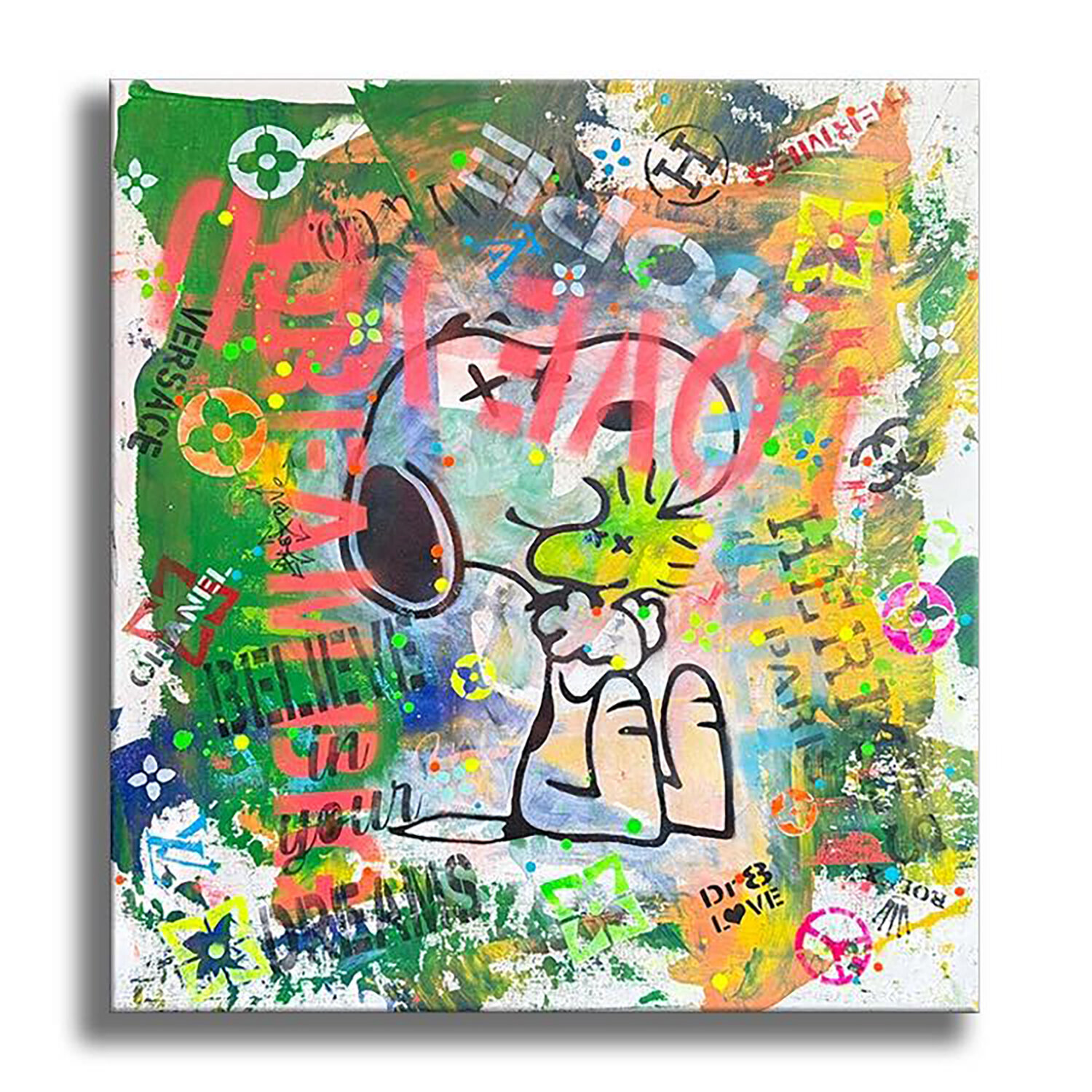 Dream Love Snoopy - Limited Edition Giclee Print on Canvas Dr8 Love Druck zu verkaufen