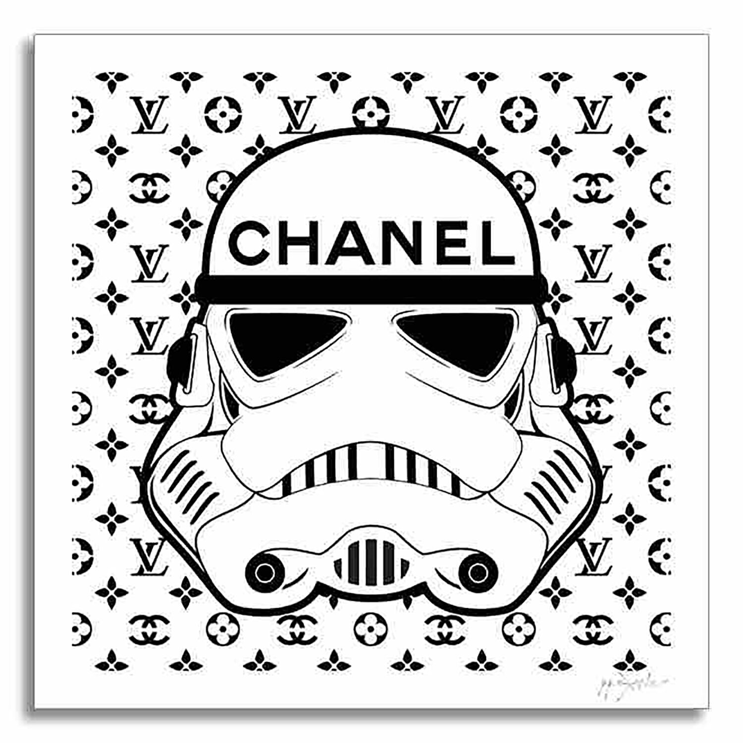Star Wars Chanel - Limited Edition Giclee Print on Canvas Dr8 Love Druck zu verkaufen