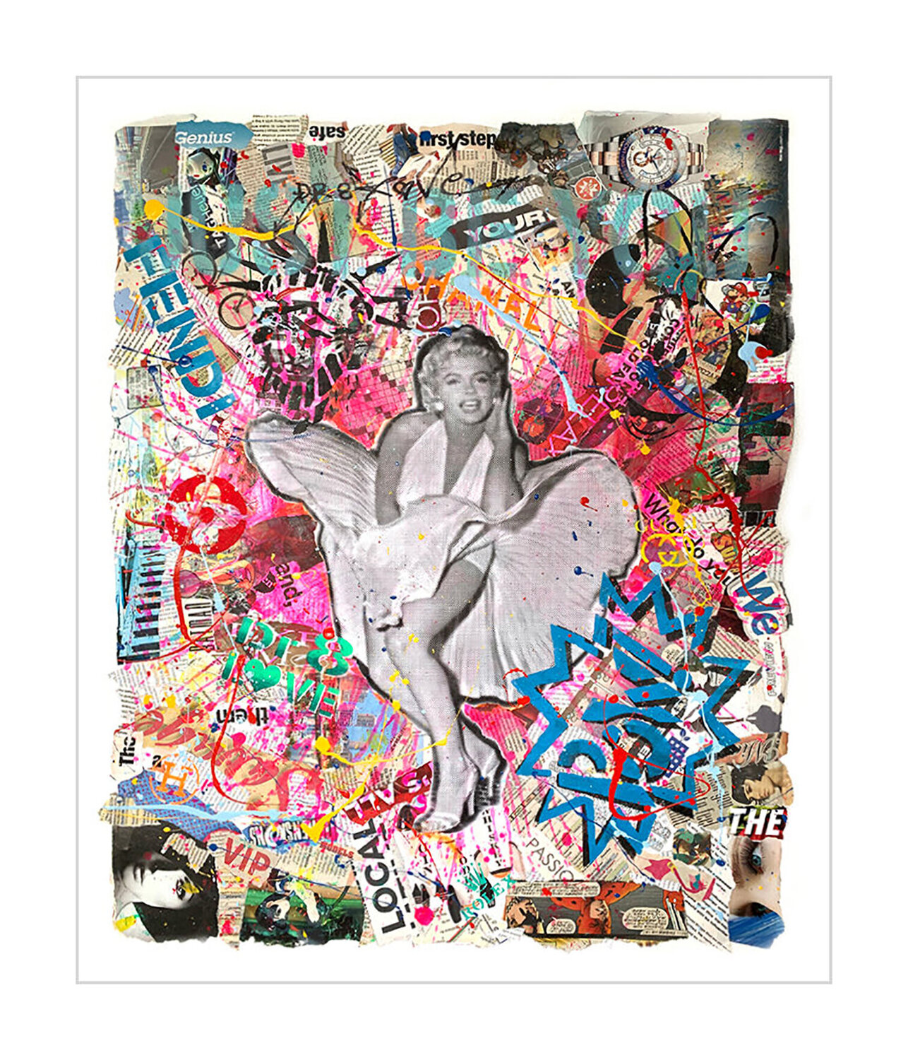 Marilyn Fendi - Limited Edition Giclee Canvas Dr8 Love Druck zu verkaufen