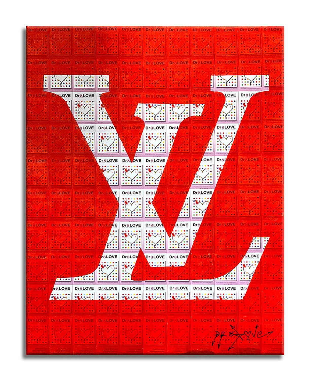 Louis Vuitton Red - Limited Edition Giclee Paper Dr8 Love