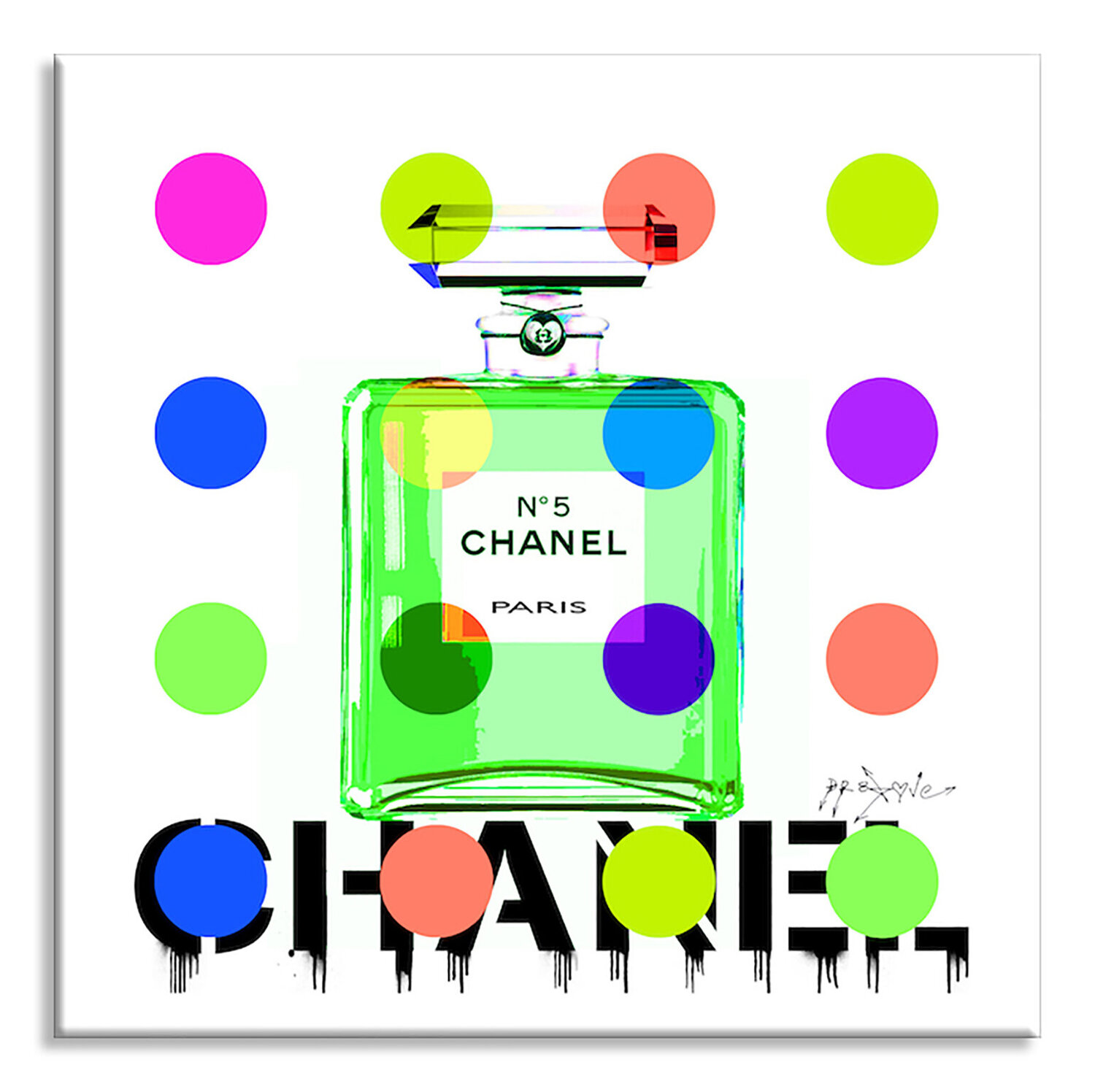 Chanel N5 Color 3 - Limited Edition Giclee Print on Canvas Dr8 Love Druck zu verkaufen