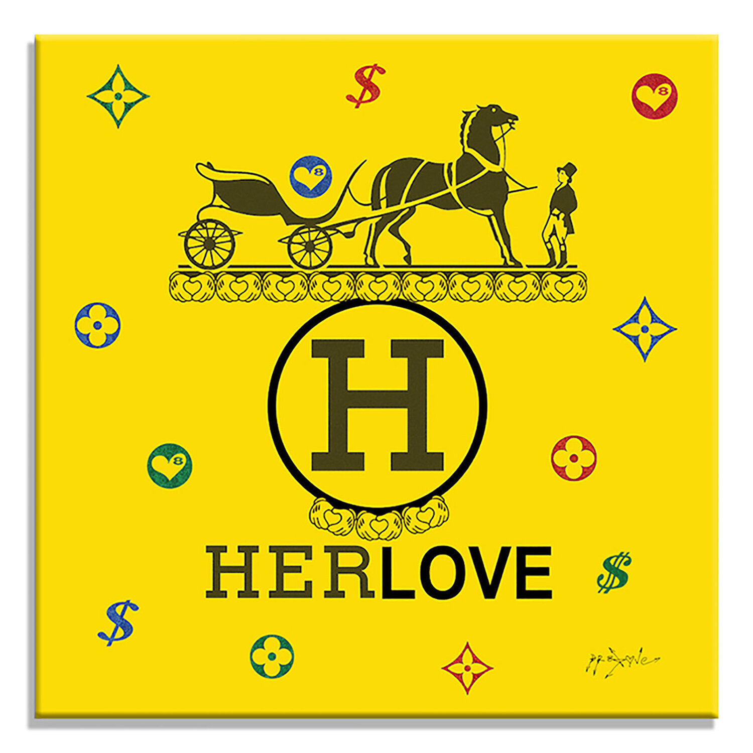Hermes Love2- Limited Edition Giclee Print on Paper Dr8 Love Druck zu verkaufen