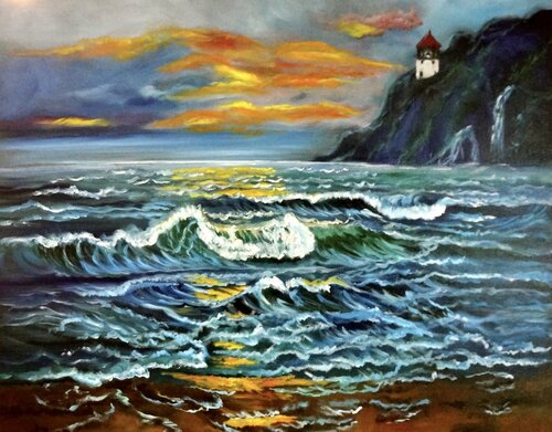Lighthouse 1 von Jenny Lee, Malerei kaufen auf Singulart