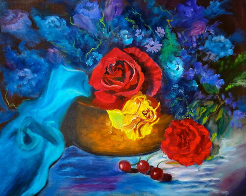 Roses and Cherries Jenny Lee