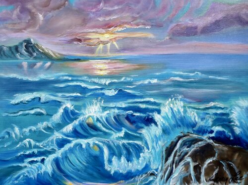 Wave Sunset Jenny Lee