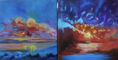 Sky Scapes van Jenny Lee, Schilderij te koop op Singulart