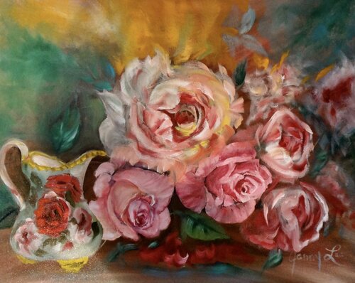Roses and Cream von Jenny Lee, Malerei kaufen auf Singulart