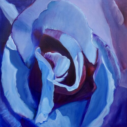 Blueberry rose van Jenny Lee, Schilderij te koop op Singulart